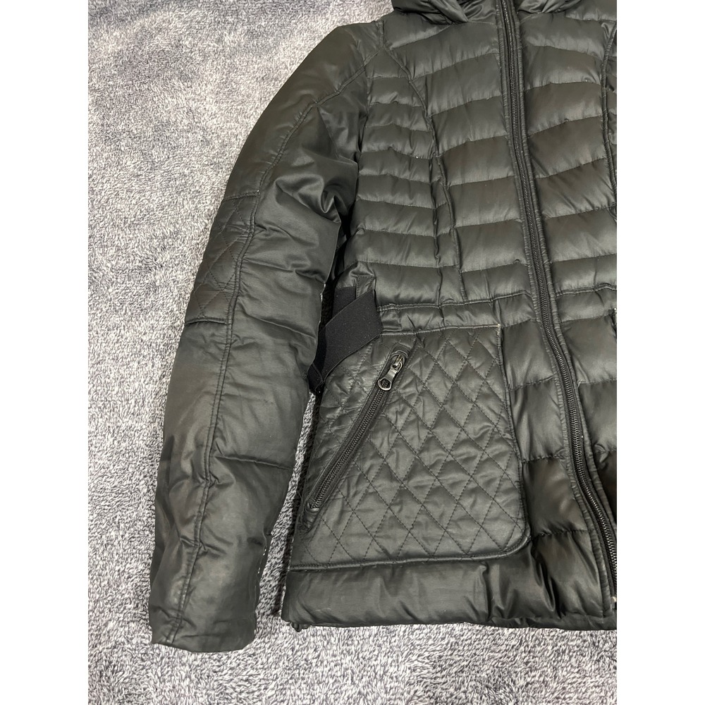 The North Face Womens 600 Down Puffer Jacket Black Quilted Hooded Small S/P - Picture 6 of 16